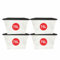 RelianceUK 80L Large Storage Box (Pack of 4) - Strong Stackable Storage Boxes with Black Lids 80 Litres - Home, Office, Kitchen, Nestable Storage Containers | Made in UK Large Plastic Box with Lid