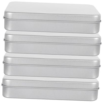 TOYANDONA Boîte De 4 Pièces boîte de rangement de cartes boã®tes de stockage boîtes de stockage récipients alimentaires avec couvercles support de de bidon de stockage Fer