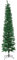 Samuel ALEXANDER 8ft (2.4m) Green Artificial Pencil Christmas Tree With Green Metal Stand and 460 Tips