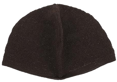 LIFKOME Strickmütze Herren Polyester Wiederverwendbar Wärmend UV Schutz Muslimische Kappe für Alltag und Geschenk