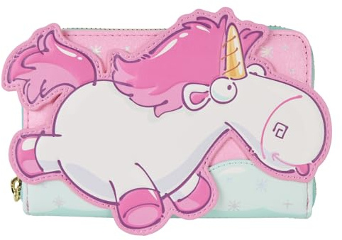 Loungefly Universal Minions Fluffy Unicorn Zip Around Wallet