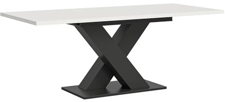 Newroom Esstisch Weiß Grau Esszimmertisch Modern Zeitlos - 76x150x90 cm (BxHxT) - Tisch Küchentisch Speisetisch - [Arpina.Five] Küche Esszimmer Wohnzimmer