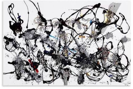 YiQuSoft Poster auf Leinwand, Motiv Jackson Pollock (1950) Nummer 29, 1950 National Gallery of Canada