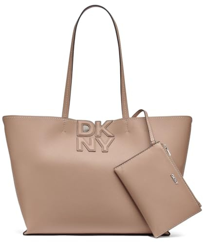 DKNY,TRAVEL BAG,NICOLE TOTE,CAPP/LT TAUPE,1SZ