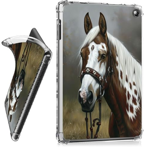 RWUTYTIUL Funda transparente para tablet Amazon Kindle Fire HD 10 y 10 Plus (13ª generación, versión 2023) de 10.1 pulgadas, carcasa protectora transparente a prueba de golpes, ligera, accesorios de