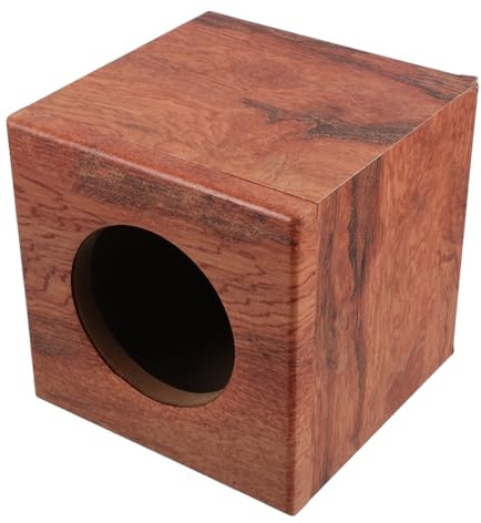 Vaguelly Car Audio Speaker Box 4 Inch Ported Subwoofer Enclosure Wooden Truck Stereo Speaker Chest Portable Subwoofer Enclosure for Vehicle Sound System Installation