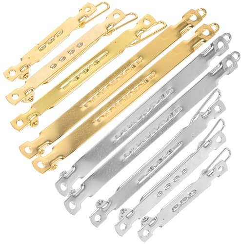 DOITOOL 16 Stück Metall Haarspangen Froschclip 4cm-8cm Selbstgemacht Haarklammern zum Basteln für Frauen Bastelzubehör Haarschmuck