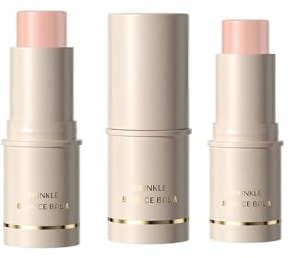 2PCS Face Primer Hydrating Moisturizing Stick, Wrinkle Bounce Multi Balm, Naturkosmetik, Dry Skin Hydrating Balm Stick for Face, Rischer Glow, Müheloses Verblenden, Facial care sticks