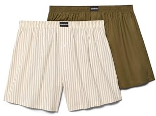 Abanderado 2er-Pack Herren-Boxershorts aus Baumwolle mit Öffnung AADXY