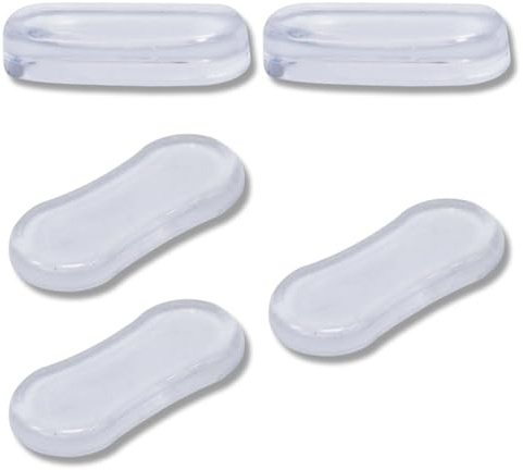LinCoo 5 Piece Toilet Seat Bumpers, Toilets Seats Cushion Buffers Pads, Suitable for Home, Hotel, and Bathroom Accessories