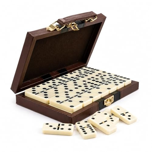 ZHITENG 28 Piezas Domino Juego de Mesa, Tradicional de Dominó de Dominó