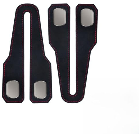 WERIGONI Set di 2 supporti per borse da auto, ganci universali in pelle per poggiatesta del sedile posteriore