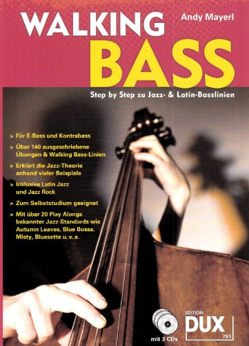 Walking Bass: Step by Step zu Jazz- & Latin-Basslinien
