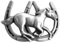 Piratenladen Buckle Pferd, Hufeisen, Glück, Western - Gürtelschnalle