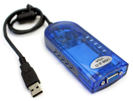 Loops USB to VGA Extended Display Graphics Card Converter Adapter - Second PC Monitor