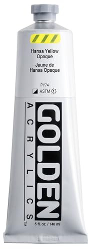 GOLDEN Heavy Body Acrylics, Hansa Yellow Opaque, 5 fl. oz. Tube