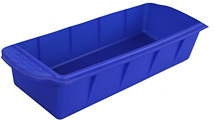 GMMH Silikon Brotbackform, Kastenform Antihaft Backform Kuchenform für Kuchen und Brot, Bananenbrot, Brotform 23x10x6 cm (Blau)