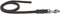 Fettlederleine Schleppleine aus Leder für Hunde 5m, 7,5m, 10m (7.5m x 15mm schwarz Chrom)