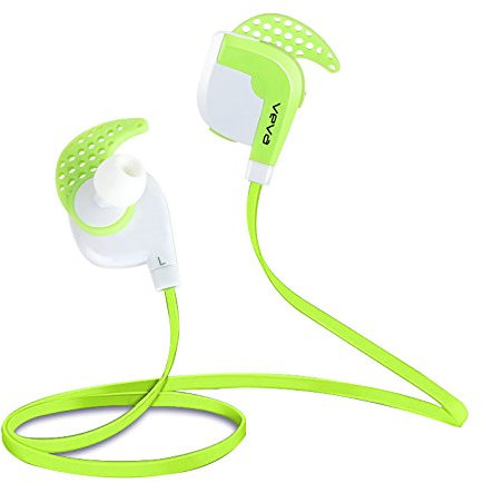 Bluetooth Headset Bluetooth Headphones VEVA V3 ? Green?Wireless Headphones SPORT Sweatproof Earphones Noise Cancelling Sports Earbuds with APT-X/Mic for Gym, Running, Jogger, Hiking, Exercise for iPhone 6s Plus Samsung Galaxy S6 S5 and Android Phones