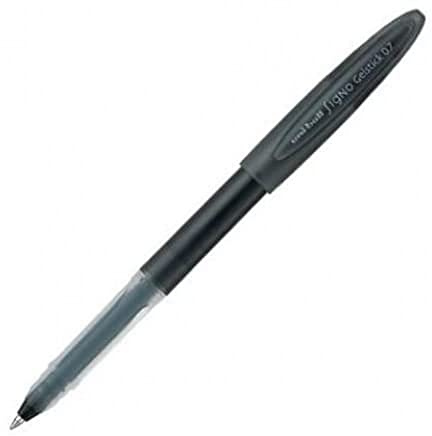 Uni-ball UM170 SigNo Gelstick Rollerball Pen 0.7mm Tip 0.5mm Line Black Ref 9003000 [Pack of 12]