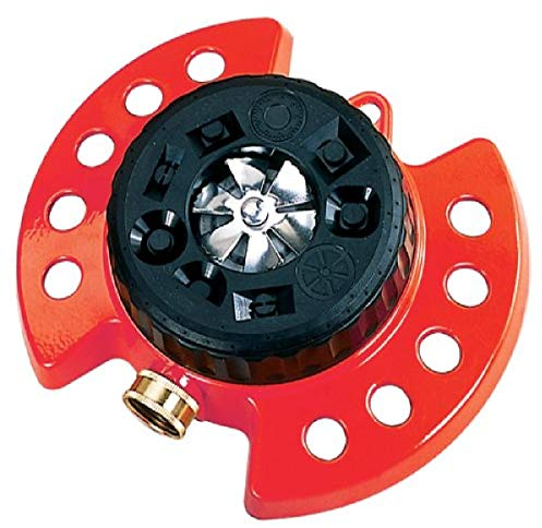 Dramm Colorstorm 9-pattern Turret Sprinkler mit widerstandsfähigen Metall Boden