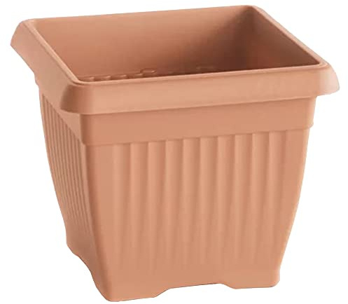 Maceta TERRA 25,2L., dimensiones (mm) 370x370x300, color Terracota