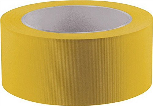 10x Klebeband Länge 33m Breite 30mm gelb PVC-Folie quergerillt