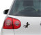 INDIGOS UG Aufkleber - Autoaufkleber - JDM - Die Cut - Gecko Lizards weiß Decal Auto Laptop Window Vinyl - Folie weiß Sticker - schwarz - 93mm x88mm