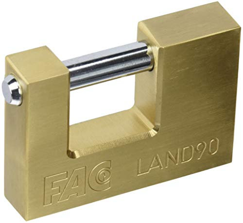 Fac seguridad - Candado rectangular 90mm laton (en caja)