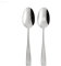 Oneida T711002A Moda Fine Flatware Serving Spoons, Set of 2 18/10 Stainless Steel, Silverware Set