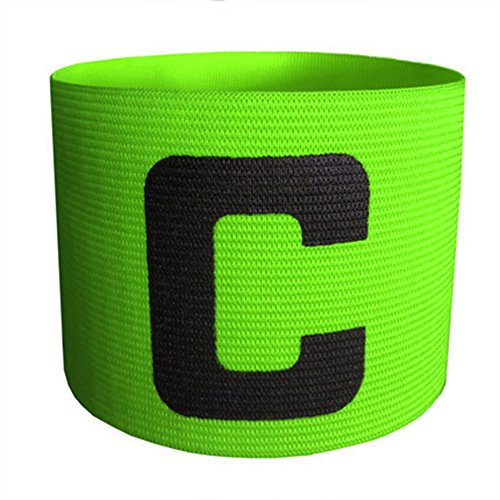 Soccik Einstellbare Fußball Kapitänsbinde Armband Fußball Kapitän Armband Arm Band Für Fußballwettbewerb Gelbgrün