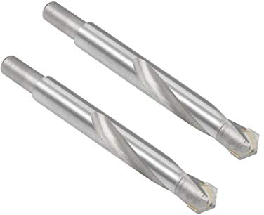 sourcing map 2Stk. Hartmetall-Spiralbohrer 13,5 mm Metallbohrer für Edelstahl Kupfer Aluminium Zinklegierung Eisen