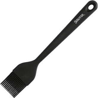 Städter 640092 Soft-Grip Backpinsel, Silikon, schwarz, 26cm