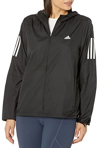 adidas Coupe-vent capuche pour femme Own The Run, Noir, XS