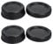 Camera Body Cap & Rear Lens Cover for Nikon D90 D80 D850 D800 D780 D750 D7500 D7200 D7000 D5600 D5200 D3500 D3300 kit Nikon AF/AF-S/AF-P Lens.(2 Pack)