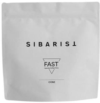 Sibarist Fast Cone filter paper, size M/02, pack of 100, 100% organic