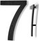 Yafimea Numero civico esterno 20 cm nero, Numero grande da parete con effetto galleggiante 3D, design moderno in plastica ABS resistente alle intemperie (7)