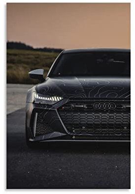 GTRE Audi RS 7 Poster Dekorative Malerei Leinwand Wandposter und Kunstbild Druck Moderne Familie Schlafzimmer Dekor Poster 50 x 75 cm