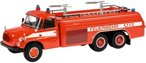 Schuco Tatra T138 Feuerwehr DDR rot Modellauto 1:43