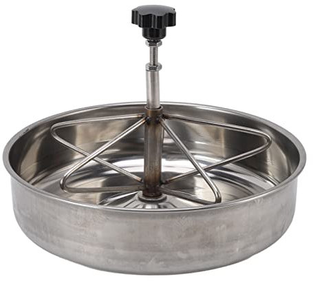 Hapivida Ferkel Futtertrog Edelstahl Vieh Futternapf für Rinder Sauen Nutztier Geflügel Fütterungswerkzeug(27.5x7cm)