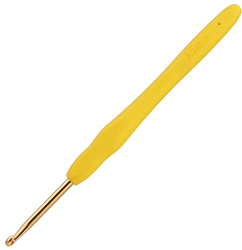 Benlay 3.5 mm Häkelnadeln Zum Häkeln Und Stricken, Ergonomische Häkelnadeln Mit Weichen Griffen Für Arthritische Hände, Leichtes Und Bequemes Häkelwerkzeug, Häkelwerkzeug Für Strickanfänger