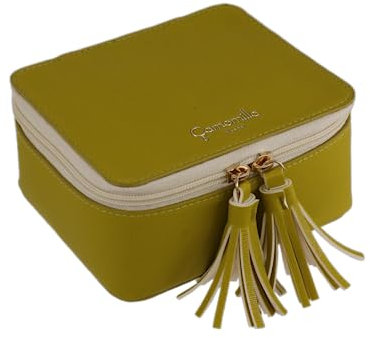 Camomilla Milano Beauty Portagioie Squadrato, Portagioie, Collezione Jewel, Taglia S, Colore Verde