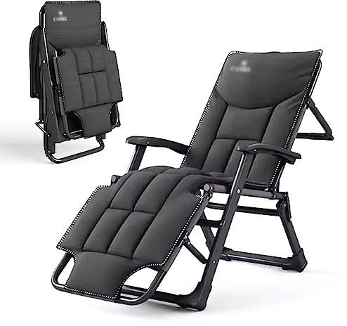 KAMPCO Zero Gravity Klapp-Liegestuhl, tragbarer Liegestuhl für Liegestühle zum Sonnenbaden, Camping, Pool, Strand, Terrasse