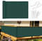 Sunnylaxx Brise Vue Balcon Vert foncé 90x600 cm, Cache Brise Balcon pour Jardin Exterior PES, avec Trous et Serre câbles, UV Résistant