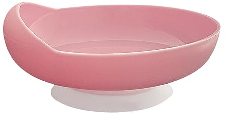 Scooper Plate with Suction Cup Base for Disabled, Spillproof Scoop Plate Adaptive Self-Feeding Dinnerware for Handicapped, Elderly Adults with Special Needs from Parkinsons, Dementia, Stroke, Tremors