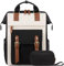 LOVEVOOK Sac a Dos Femme, Grand Sac à dos pour Ordinateur Portable 17 pouces avec Étui pour Câble de Données, Impermeable Sacs ados PC Sac a Dos Ordi Feminin Elegant pour Voyage Travail Noir