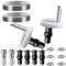 Kit di Fissaggio Sedile WC, 10 pezzi Universale Set di Viti per Fissaggio Coperchio Toilette, Cerniere in Acciaio Inossidabile per Sedili WC, Accessori per Fissaggio Toilette