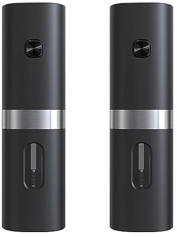 LOSTIS Pepper Mill Pepper Grinder Electric Salt And Pepper Grinder Set, Battery Operated Black Pepper Grinder(without Battery) Pepper Grinders Pepper Mills