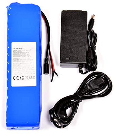 AFTERTECH PACCO BATTERIA PILA 24V 10Ah RICARICABILE AL LITIO 262x67x38mm 10000mAh 24volt 7s4p F3C4