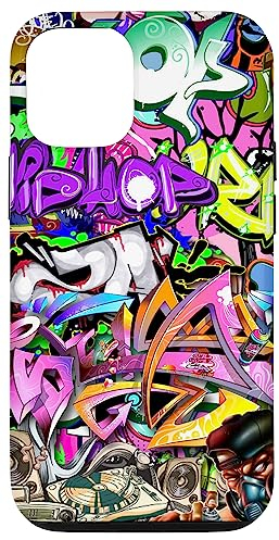 Hülle für iPhone 14 Graffiti Street Art, bunter urbaner Hip-Hop